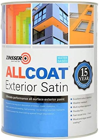 Zinsser Allcoat Exterior Satin Anthracite Grey RAL7016 (5L)