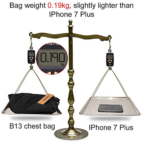 OSOCE Anti-Theft Waterproof Shoulder Backpack Sling Chest Crossbody Bag Cover Pack Rucksack Bicycle Sport (B13-Ⅰ-Black2)