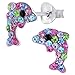 Produktbild Mädchen Kinder Ohrringe 925 echt Sterling Silber Zirkonia Delfin Delphin (Bunt)