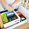 Three by Three Seattle Felt·Like·It! Felt Bins for Office, Crafts, Classroom, Living Room, Bedroom: Includes Expandable Sliding Bin for Custom Fit, Multicolor, Set of 8 #2