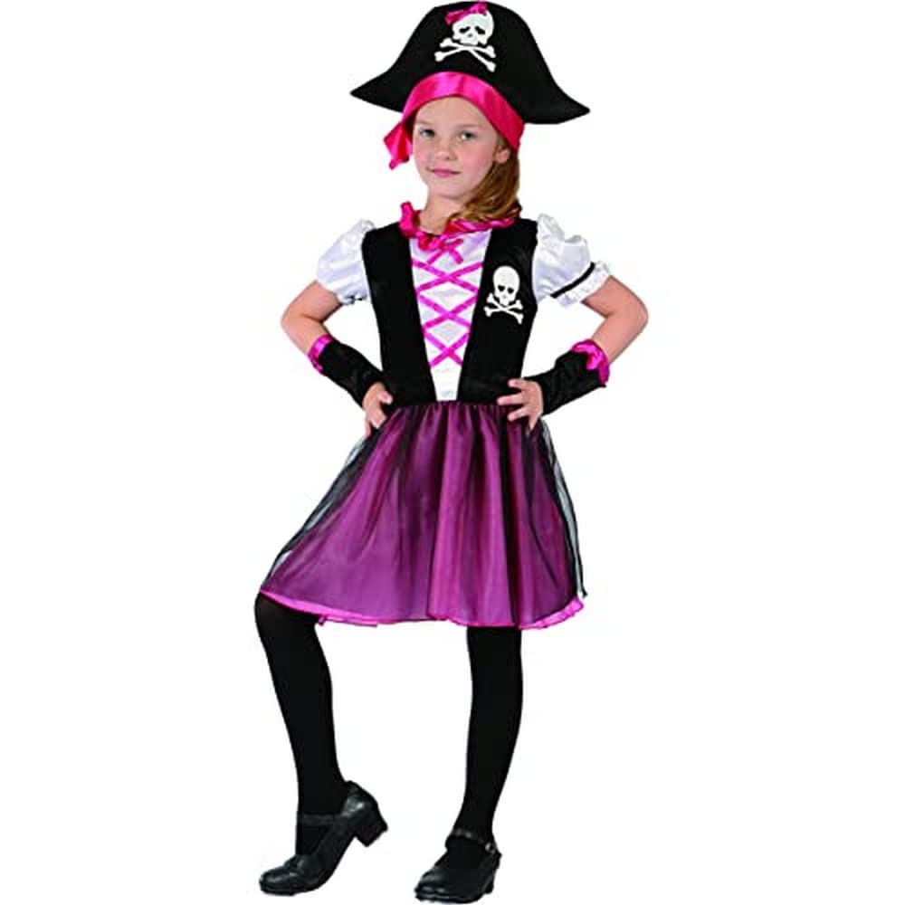 Ciao- Pirate Pink Skull Kostüm Verkleidung Mädchen