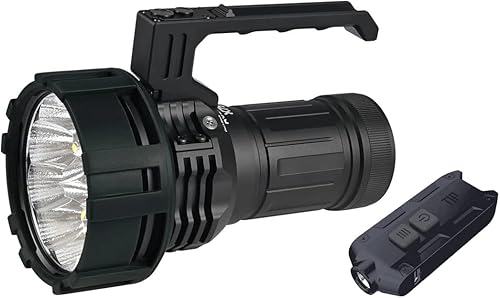 ACEBEAM Combo X75 X-75 XHP70.2 6500K Linterna recargable PD más brillante - 80,000 lúmenes -3,773.0 ft de tiro - Actualización de X70, con llavero