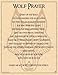 Wolf Prayer Poster 8 1/2 x 11