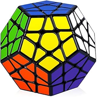 Coolzon® Megaminx Dodecahedron Magic Cube Special Brain Teasers Puzzle Toy, Black