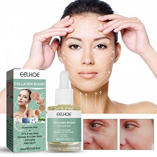 Advanced Collagen Boost Anti Aging Serum, Skincare Glow And Protect Serum, Collagen Boost Anti Aging Serum, Collagen Peptide Serum For Face Wrinkles (0.12 Ounce (Pack Of 6)) #TOP3