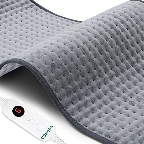 OKK Heating Pad for Back Pain Relief, 45CMx85CM Extra Large Heating Pads for Neck and Shoulders Heat Pad with Moist & Dry Therapy, 6 Heat Levels Auto Shut Off, Machine Washable,𝟮𝟬𝟮𝟯 𝙪𝙥𝙜𝙧𝙖𝙙𝙚