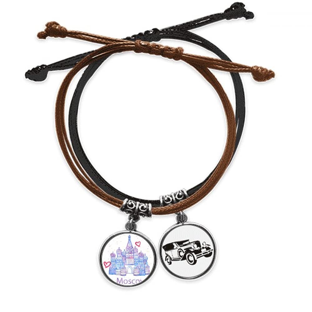Bracelet cathédrale Saint-Basile Moscou : le cadeau souvenir idéal en cuir