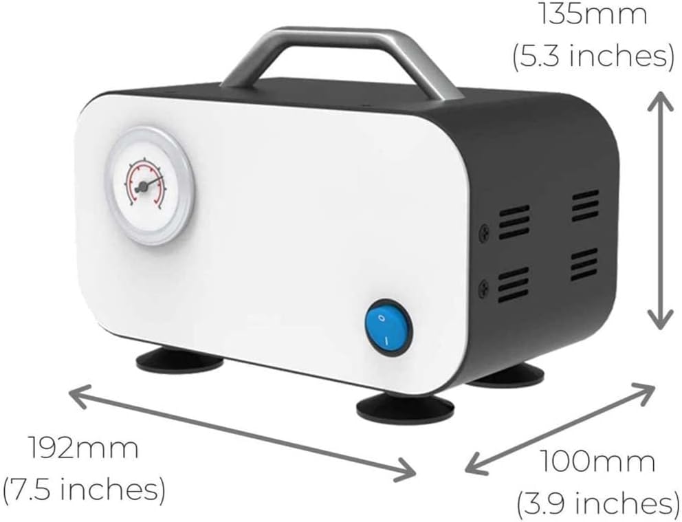 20W Diaphragm Vacuum Pump Oil Free Pump Industrial Lab 10L/min 0.075MPa Mini Vacuum Pump
