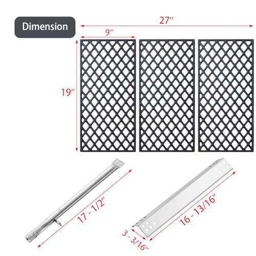 GR2210601-MM-00 Replacement Parts Grill Grates 614714 Flame Tamer 16261 Burner for Members Mark Grill Parts GR2210601-MM-00 09431 crossover Tube GR2210601-MM-00-2 Sam's Club GR2210601MM00 Heat Plates by Charbrofire - Used condition - Image 3