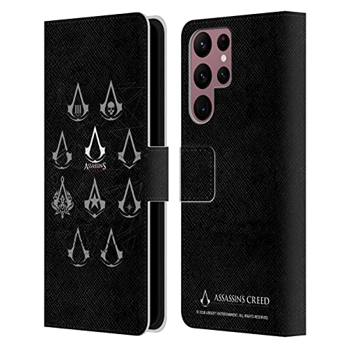 Housse cuir Samsung S22 Ultra Assassin's Creed avec support videoc