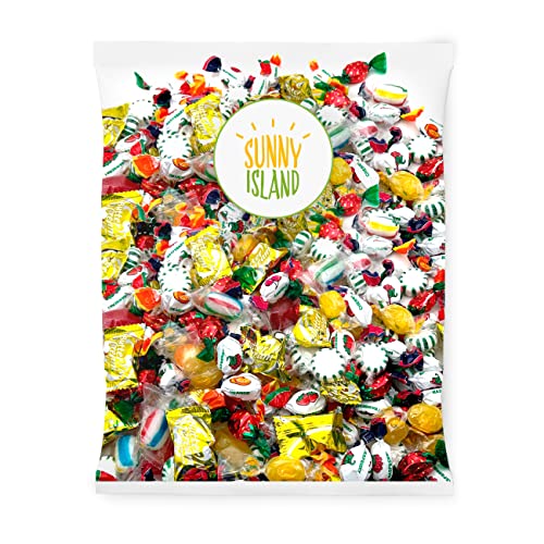 Old Fashioned Hard Candy Hostess Assortment Strawberry Drops, Butter 'N' Cream, Starlights Spearmint, 3 Pound Bag #TOP1