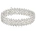 Sterling Silver 3 cttw Rose Cut Diamond Bracelet (3 Cttw, J Color, I3 Promo Clarity), 7.25"