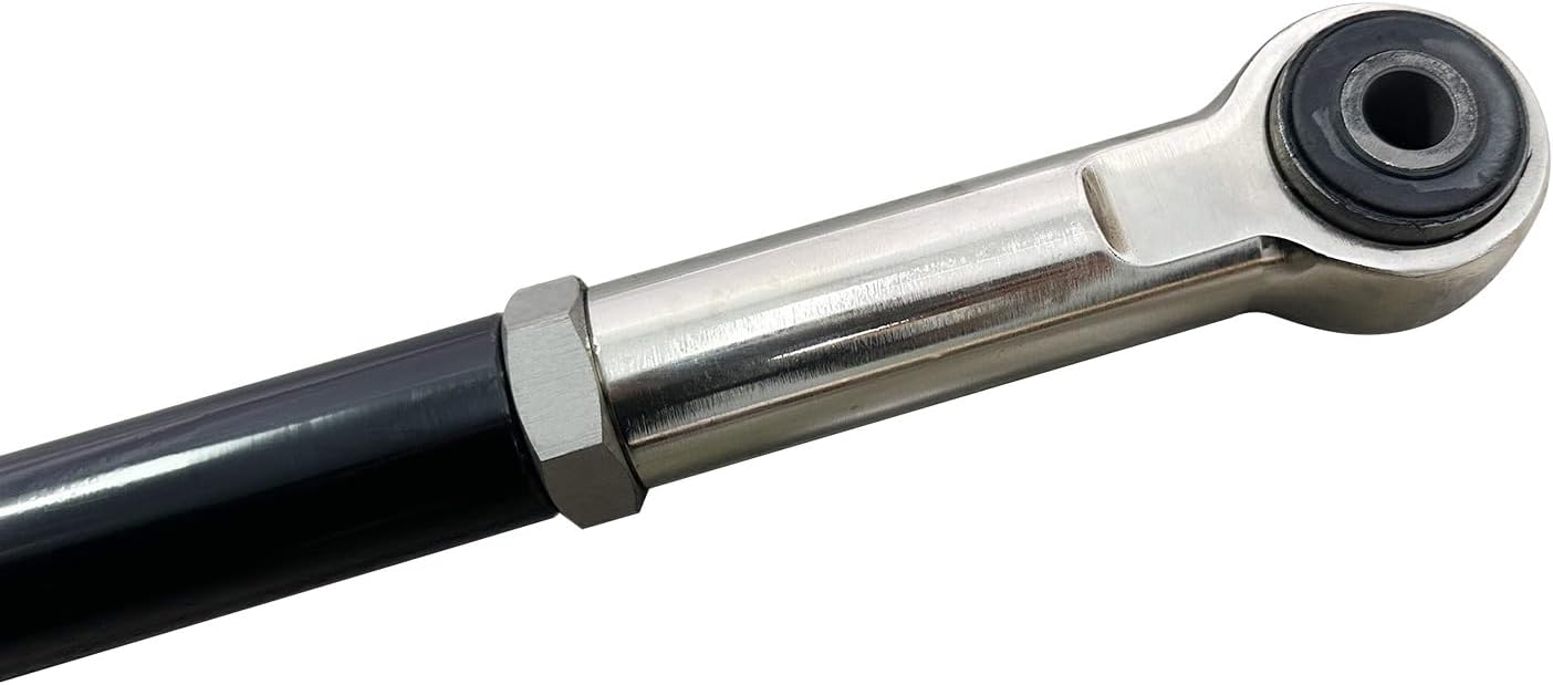 BST BSSP Rear+Front Adjustable Forged Track Bar for 0-6" Lift Compatible with 2007-2018 Jeep Wrangler JK 2.5" 3" 4" 5" 6" Custom Suspension Body Panhard Bar Kit