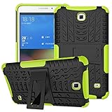 XITODA Hülle für Samsung Galaxy Tab 4 7.0, Hybrid TPU Silikon & Schwer PC Cover Schutzhülle für Samsung Galaxy Tab 4 7.0 SM-T230/T231/T235 Tablet Case Hülle mit Kickstand/Stand - Grün