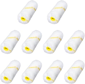10pcs Wall Paint Roller Covers 3 Inch Acrylic Fiber Brush House Decoration Painting Supplies Brush Tools