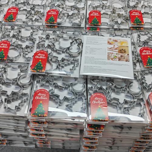 MrCookie 4" Large Christmas Cookie Cutters Set,Thickened Stainless Steel by MrCookie - Used condition - Image 3