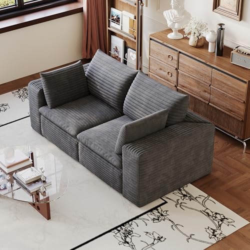 Sofá modular de 180 cm ideal para salón de apartamento y dormitorio 7