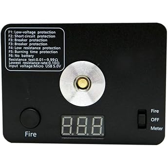 Ohm Meter Digital Coil Resistance Tester Ohm Reader Wire Coil DIY Tool For Coils Building Craft Hobby Use