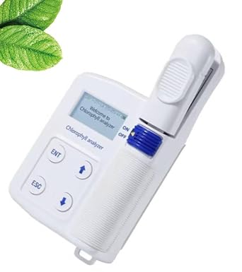 Portable Chlorophyll Meter Chlorophyll Tester with Range 0.0 to 99.99 SPAD Leaf Surface Temperature -10 to 99.9C Non-Destructive Measurement