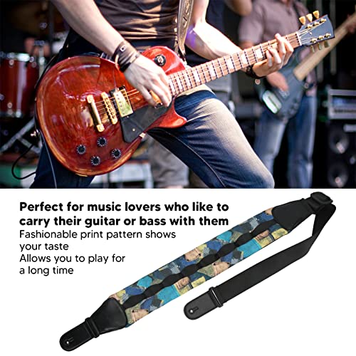 Sangle De Guitare, Sangles Réglables En Polyester Durable, Tendance, Impression, Décompression, Sangle De Basse Pour Guitariste - Les Beatles, Paul McCartney, John Lennon, RIngo Starr, George Harrison Sangle De Guitare, Sangles Réglables En Polyester Durable, Tendance, Impression, Décompression, Sangle De Basse Pour Guitariste – Image 3