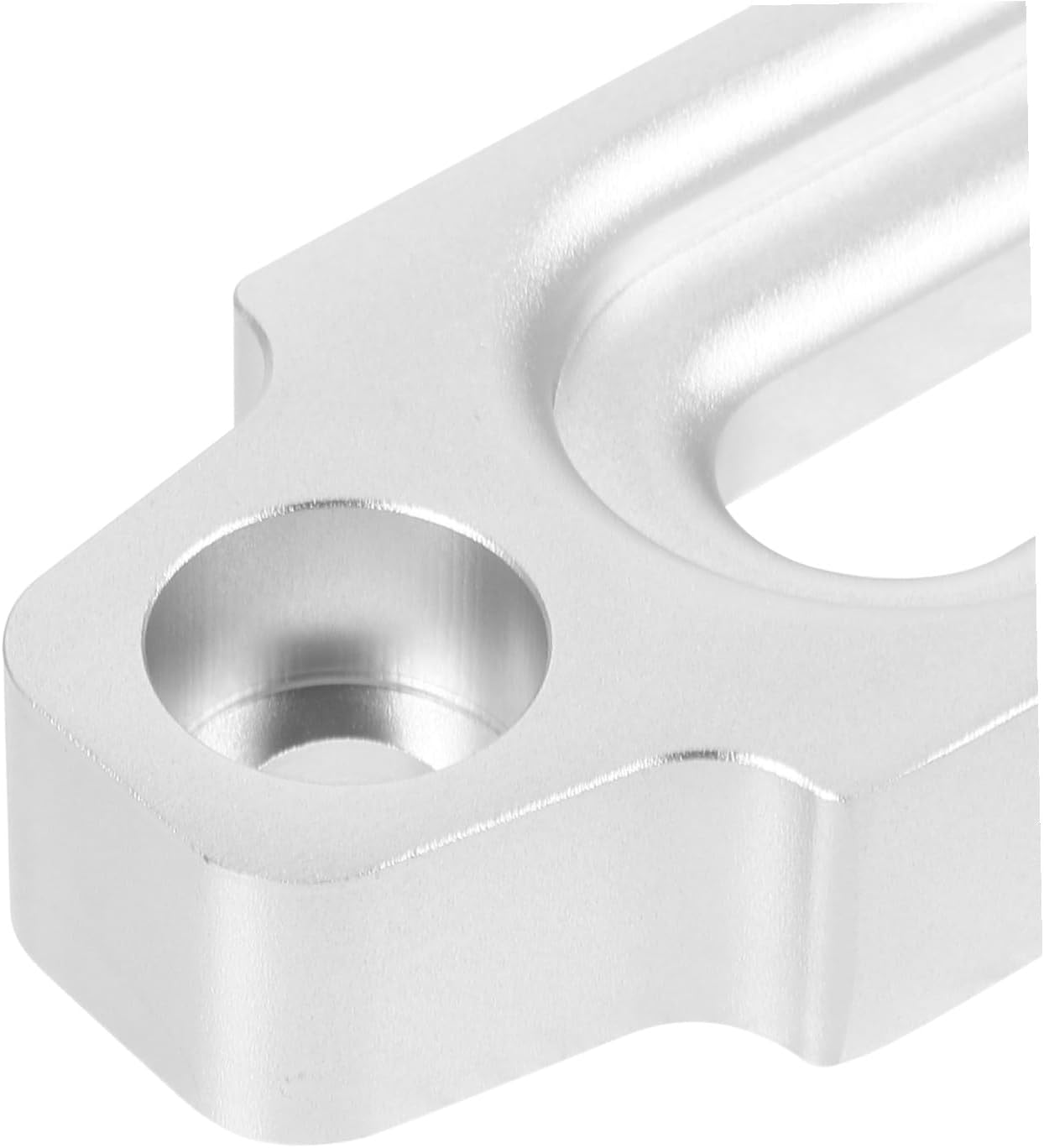 Aluminum Alloy Winch Rope Guide Fairlead Tool 124mm Silver Cable Bow Fairlead for Offroad Vehicle Towing Winch Accessories