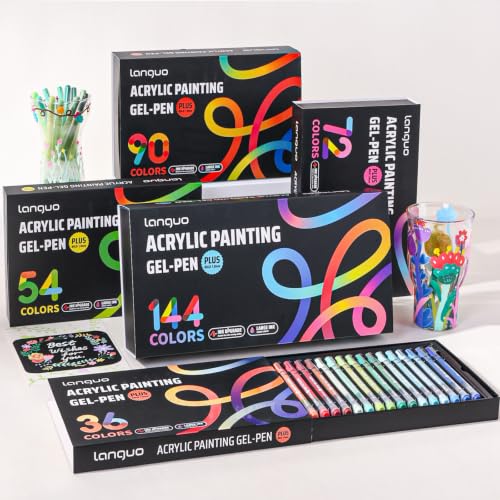 144 Colors Acrylic Gel Pens for Adult Coloring Journaling Artistic Creation by Woncsiney - Image 7