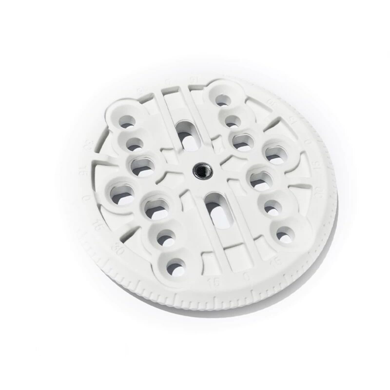 Baoblaze Snowboard Binding Disc Plaque de Fixation Disque de Liaison Plateau de Montage Rond avec Insert Fileté en Plastique et Fentes d'angle pour Réglage