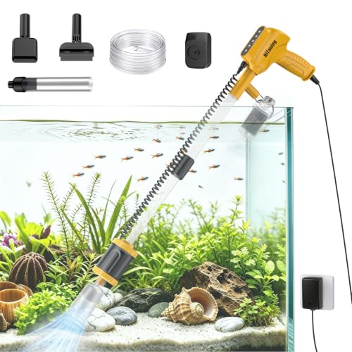 HiTauing Aquarium Gravel Cleaner, 6 in 1…