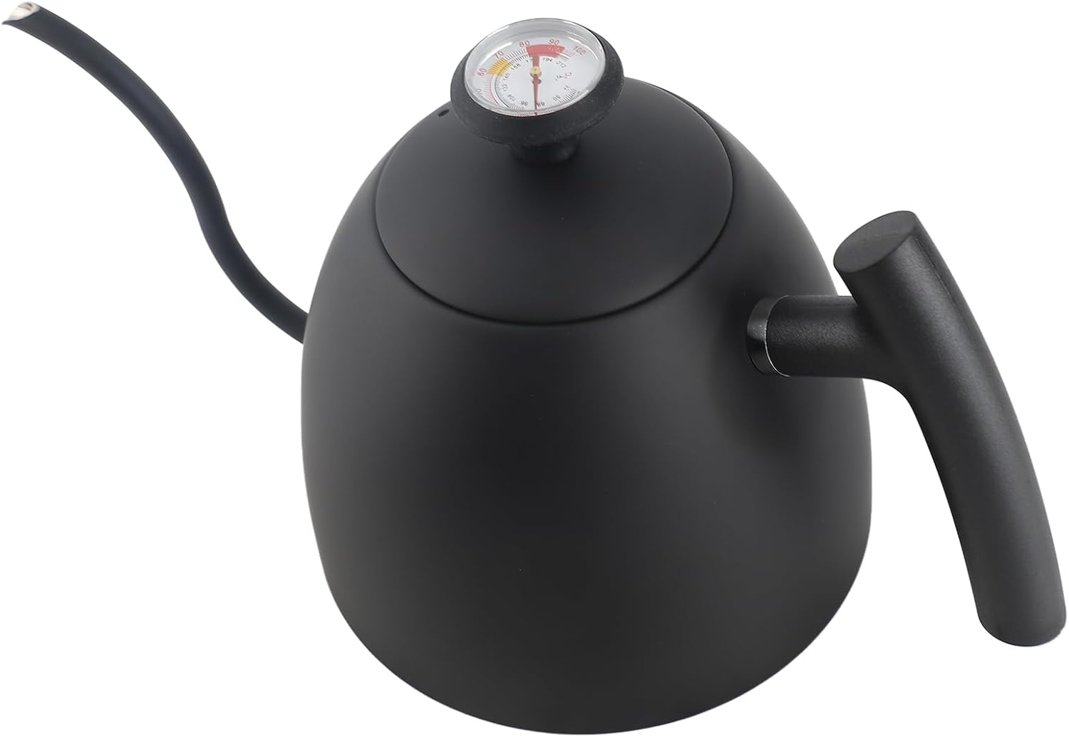 Coffee Kettle, 800ml Gooseneck Stainless Steel Kettle, Thermometer with Perfect Pour Over Design, Ideal for Household & Cafe Brewing