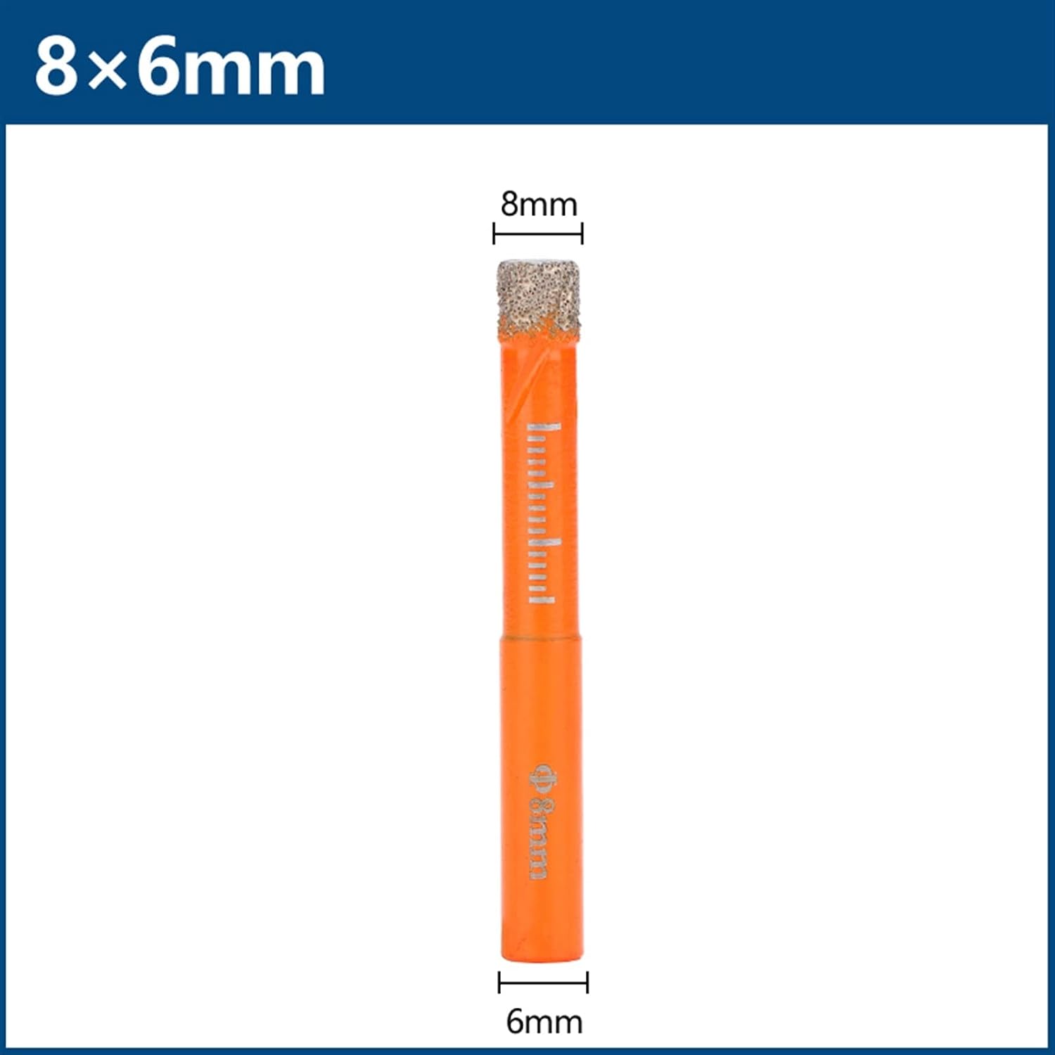 Drill Bit Diamond Brazed 6/8/10/12mm Hole Saw Cutter for Tile Marble Glass Ceramic Drilling Tool 1Pcs(8mm)
