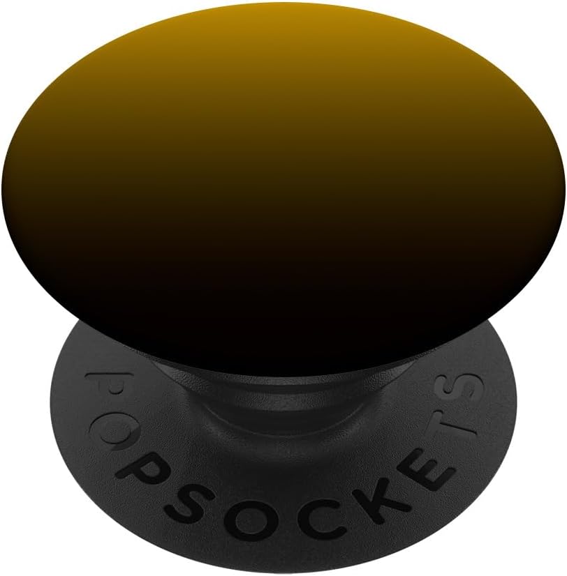 Colorful Aesthetic Ombre Gradient Mustard to Black PopSockets Adhesive PopGrip
