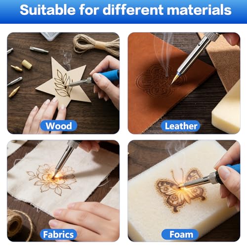 K KERNOWO Wood Burning Kit with 23pcs Tools