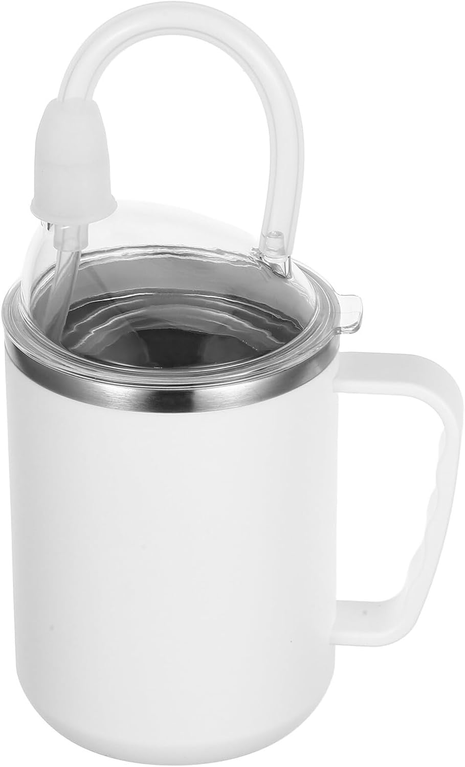 Spill-proof Elderly Drinking Cup with Handles 500ml Choking-proof Liquid Diet Sippy Cup for Disabled and Elderly Feeding
