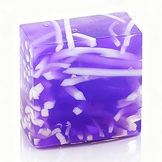 Jabón hecho a mano de lavanda con diseño de t...