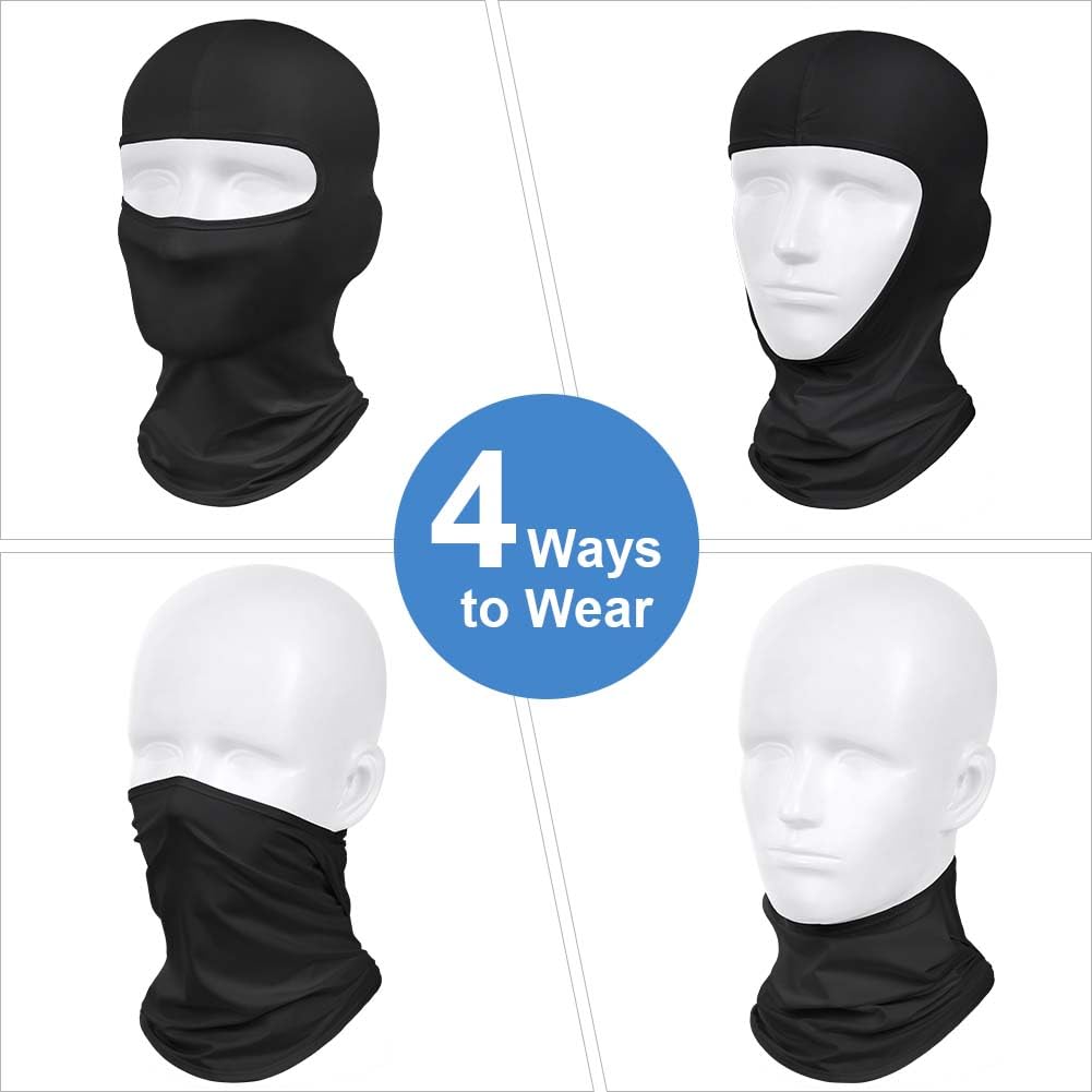 DiULi Kominiarka Balaclava Lato Ochrona UV Antypocenie Oddychająca Pyłoszczelna Szybkoschnąca do Motocykli Bieganie Kolarstwo Piesze Wycieczki Mężczyźni i Kobiety Elastyczny Rozmiar Uniwersalny