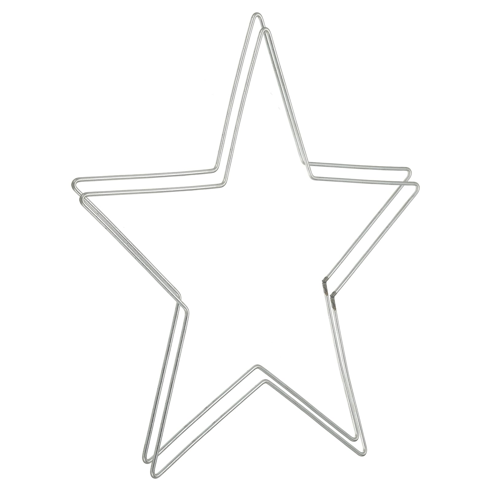 Estrellas de metal para coronas de Navidad caseras y decoración colgante de pared en bodas