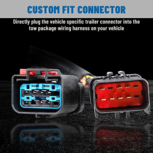 Oyviny 11-Foot 7 Way RV Trailer Wiring Extension Harness for 1995-2008 Dodge Ram 1500/1995-2009 Ram 2500,3500/1995-2010 Dodge Dakota, Adds 7-Way RV Blade to Pull 5th-Wheel or Gooseneck by Oyviny - Used condition - Image 2