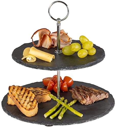 Sareva Etagere - Schiefer 2-stöckig Cover