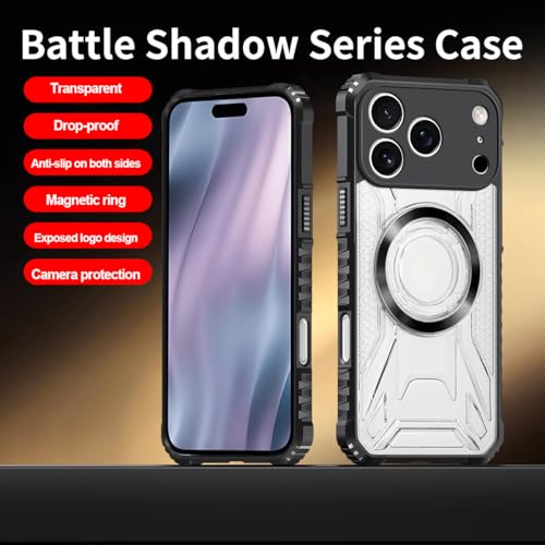 Coque rigide iPhone 15 Pro Max antichoc magnétique bleue premium - 5