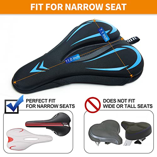 Bike Seat Cover Gel Padded Bicycle Saddle Cushion for Exercise Bike by Souke Sports - Used condition - Image 2