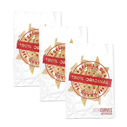 Nuevo Cvrves - Paquete de 3 suministro de 90 días Semilla De Barsil 100 Autentica y Natural Semillas brasileñas totalmente naturales de nueces