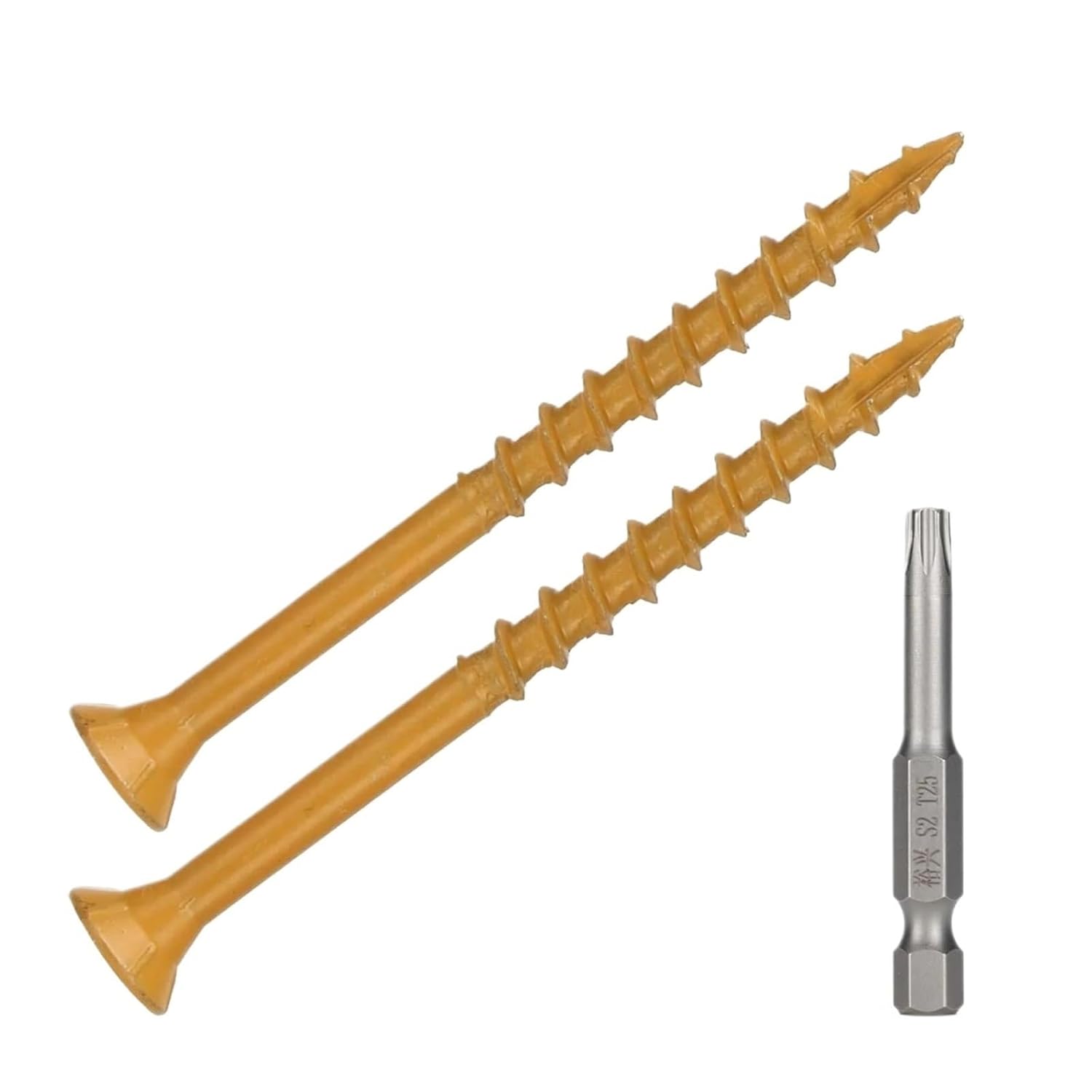 Unbreakable Bonds Wood Screws Set 8 9 10 Gauge Carbon Steel Flat Head for Woodworking