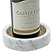 CraftsOfEgypt White - Marble Wine Bottle Coaster - Coaster Absorbent Cork Holder Bottles and Any Occasion