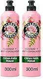 HERBAL ESSENCES, Crema para Peinar Suavidad y Anti-Esponjado, Aroma con notas de Rosas, Frambuesas y Violetas (300 ml)...