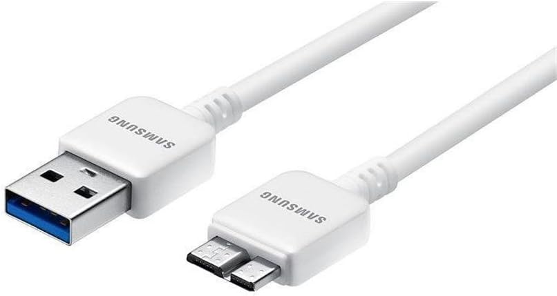 Samsung Micro USB 3.0 Data Cable for Samsung Galaxy Note 3 & Samsung Galaxy S5 - White