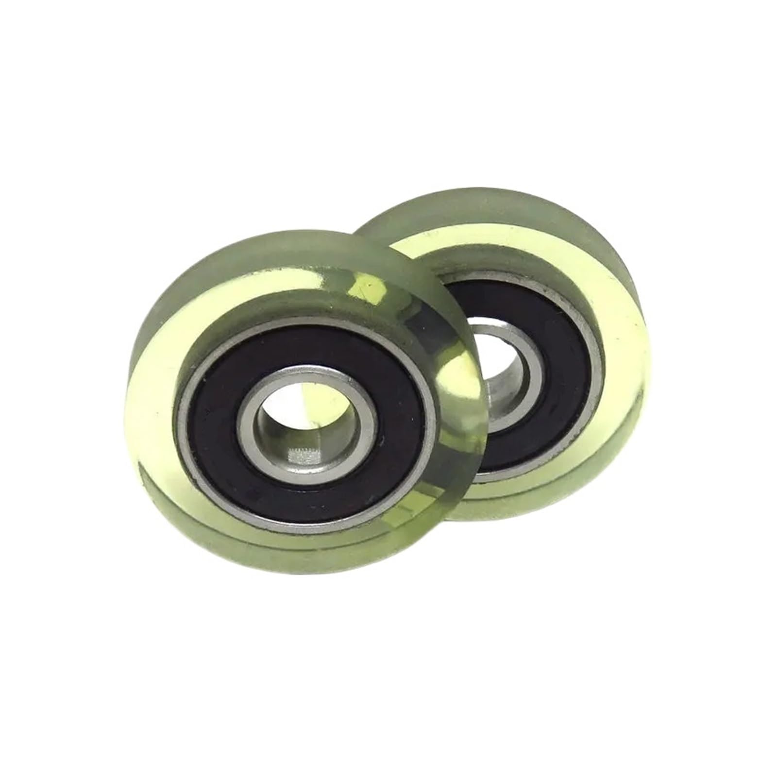 5 sztuk średnica zewnętrzna 30 mm, 8 x 30 x 7 mm, kółka powlekane poliuretanem z łożyskami 608RS, 8 x 30 x 7 PU60830-7 PU60830-7 powlekane poliuretanem koła pasowe do drzwi przesuwnych