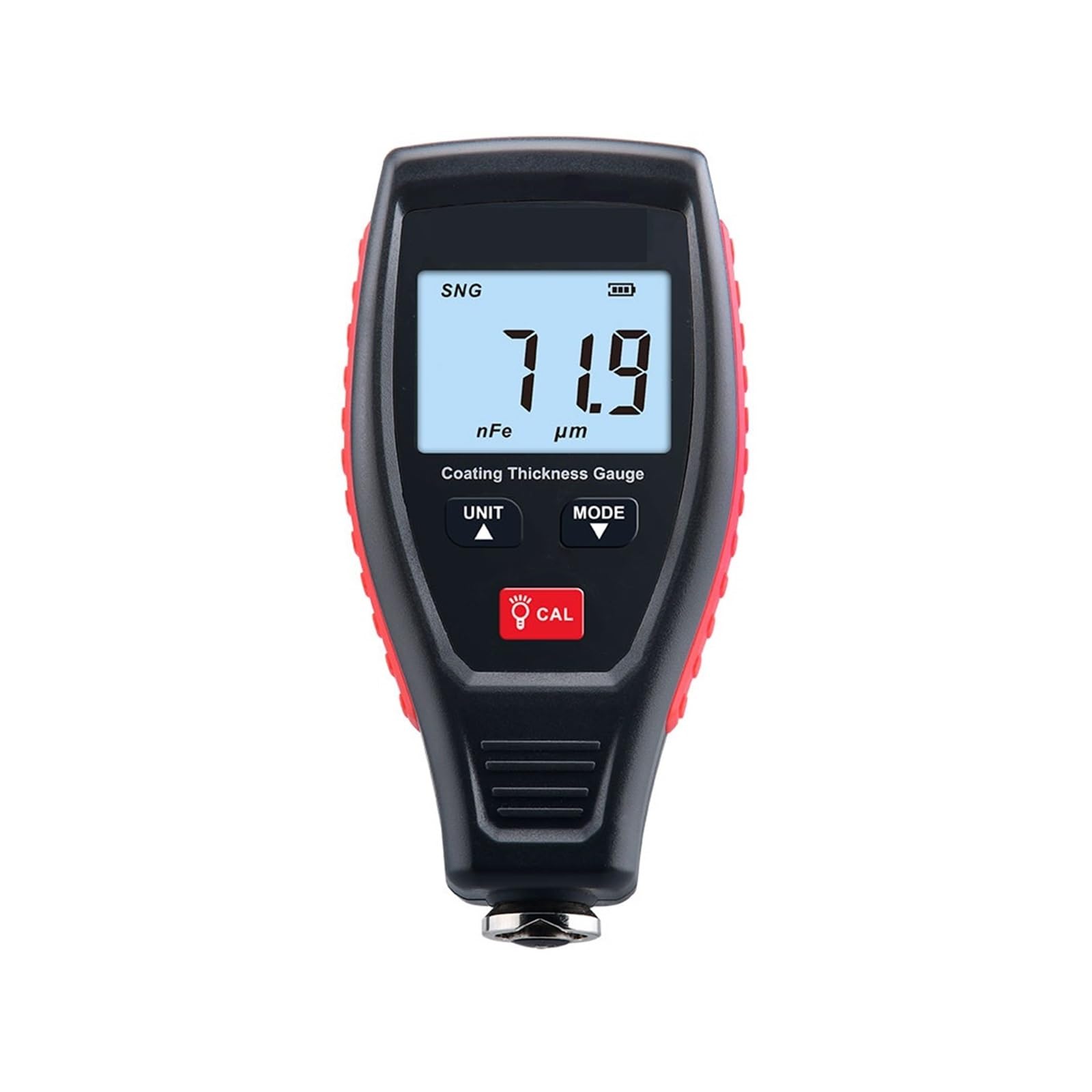 0~1800μm Inteligentny Miernik Grubości Powłoki LCD Automatyczna Identyfikacja Fe NFe Samochód Samochodowy Metalowa Folia Tester Kontroli Farby Wysoka DokłAdność