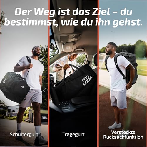 Sporttasche mit Rucksackfunktion Loda Team 68L