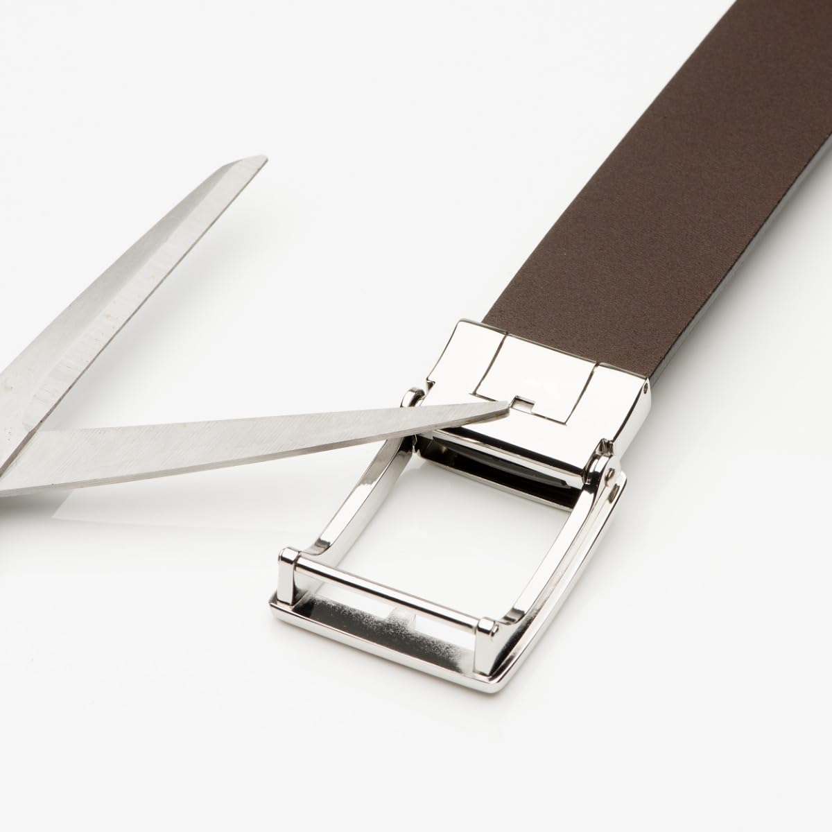 Ledergürtel Nathan mit automatischem Verschluss - ohne Löcher - 3,5cm breit
