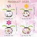 4 Pack Solar Dancing Butterfly Toy Solar Powered Dancing Sun Flower in Colorful Pots Swinging Sunflower Flip Flap Animated Bobblehead Dancer Window Sun Catcher Car Dashboard Decor